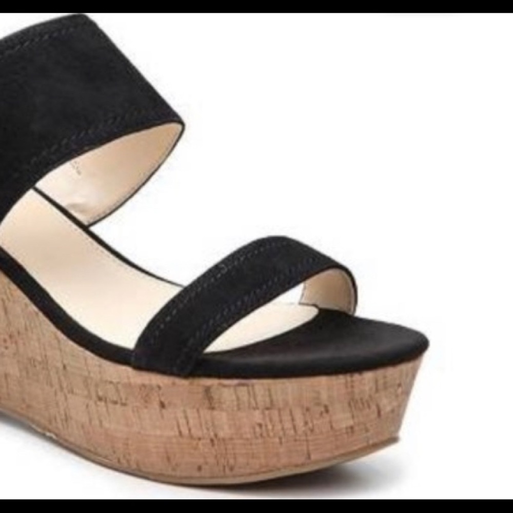 Black wedges, Marc Fisher, size 9
